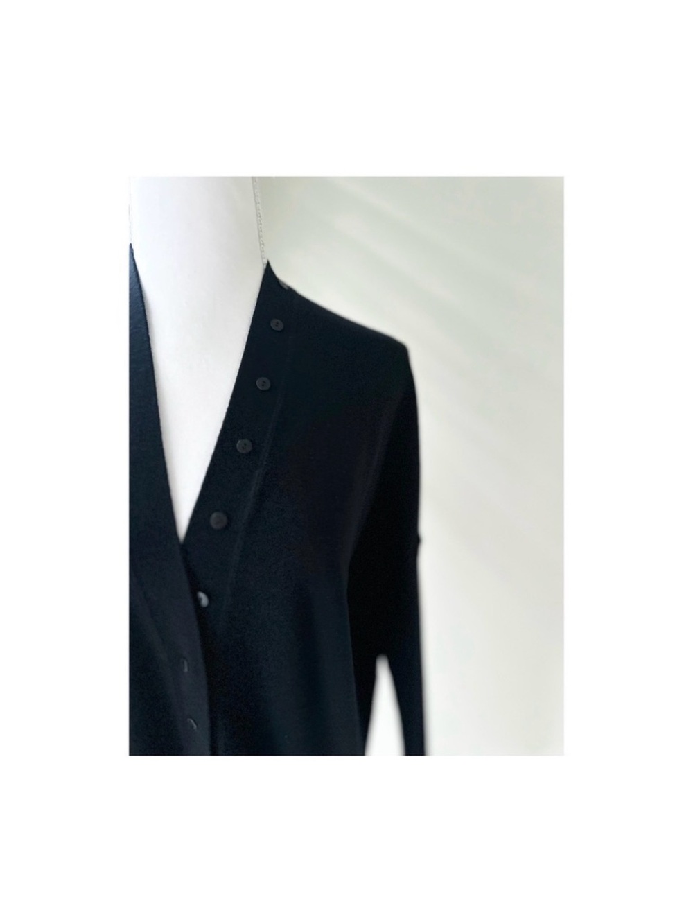 AllSaints Black Button-Front Women’s Cardigan - Picture 2 of 7